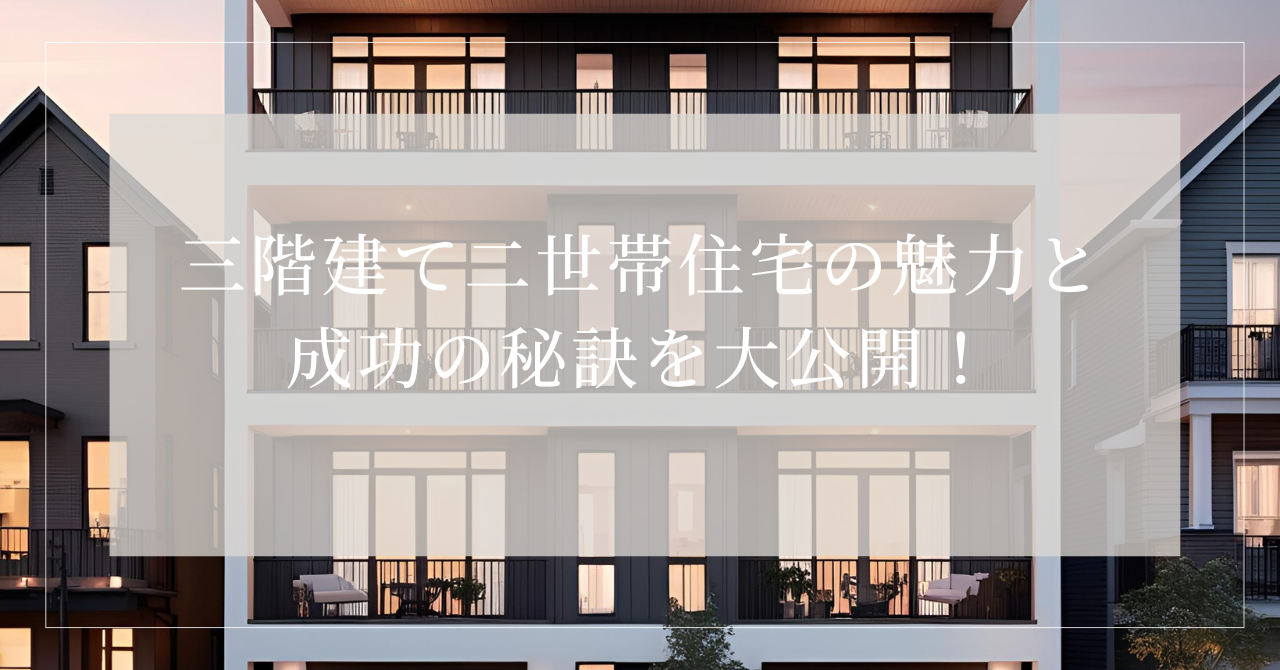 二世帯住宅 三階建て